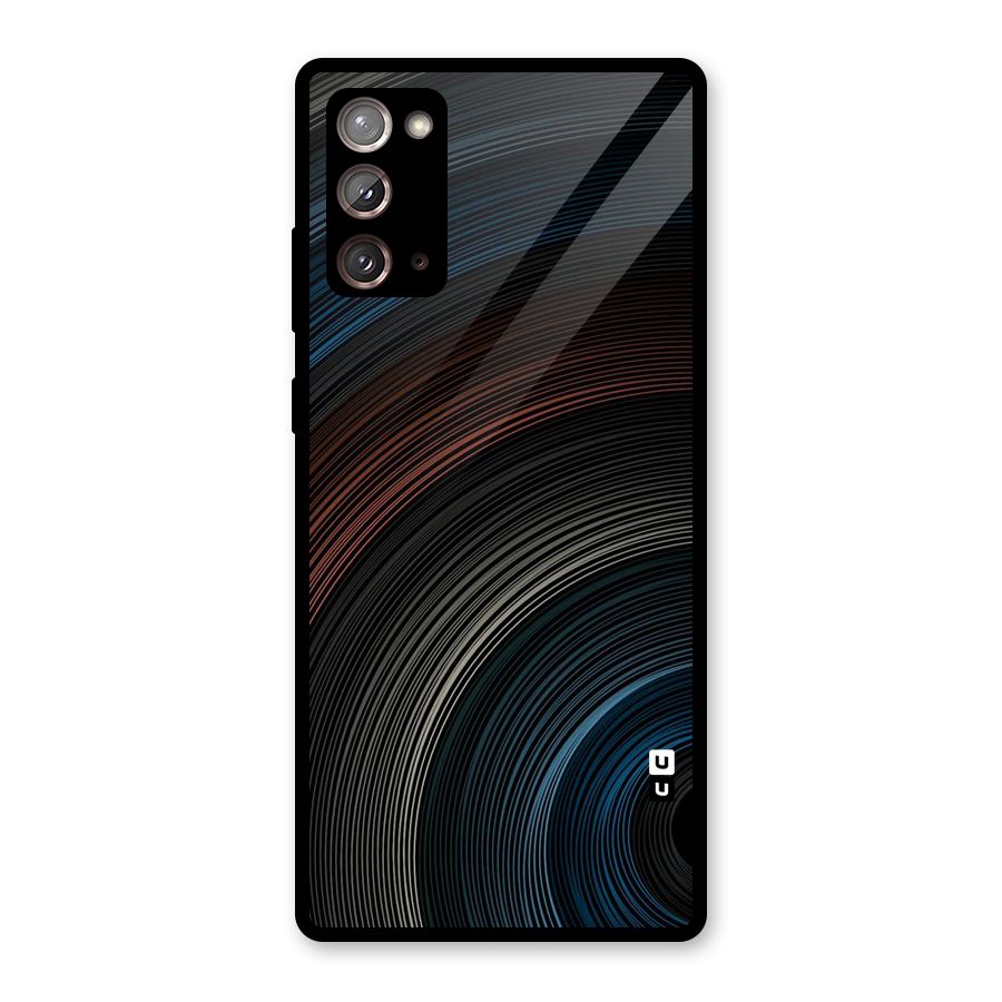 Dark Shade Swirls Glass Back Case for Galaxy Note 20