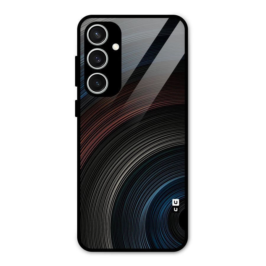 Dark Shade Swirls Glass Back Case for Galaxy S23 FE