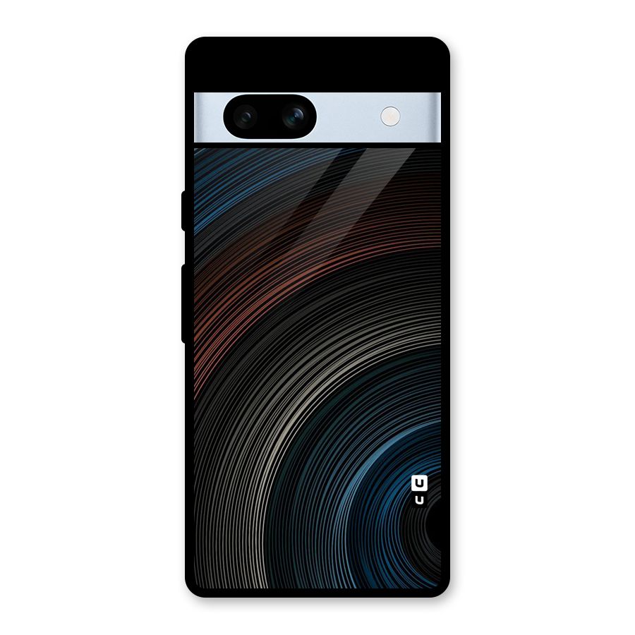 Dark Shade Swirls Glass Back Case for Google Pixel 7a