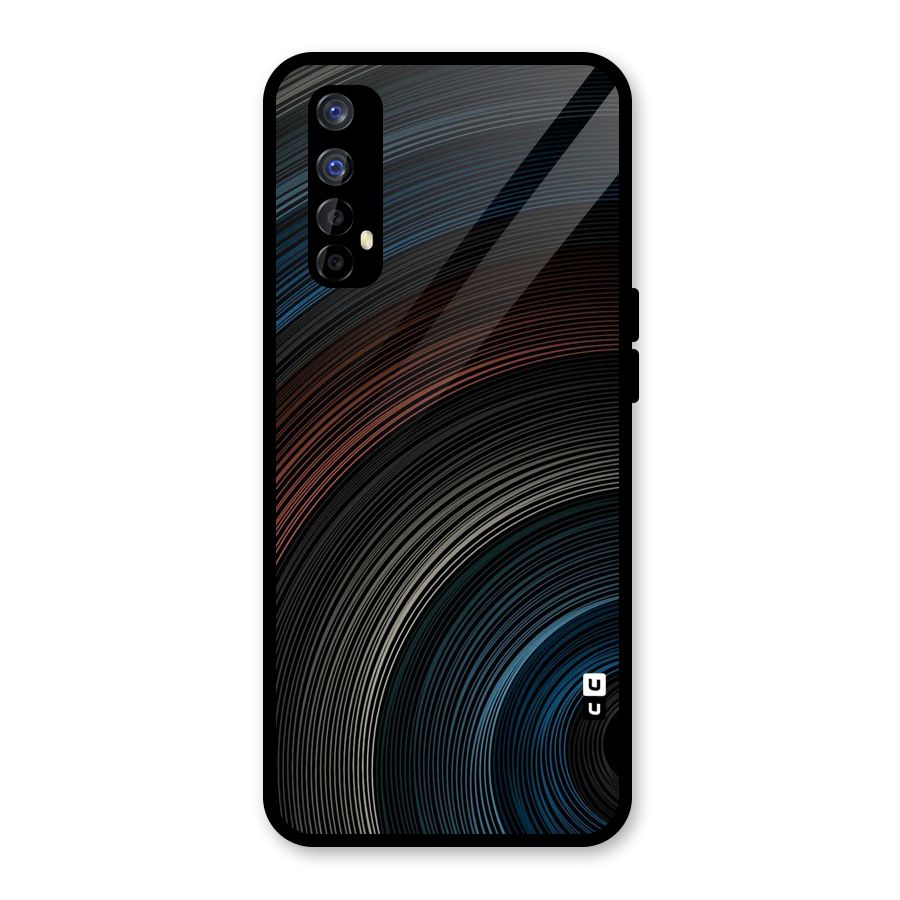 Dark Shade Swirls Glass Back Case for Realme Narzo 20 Pro