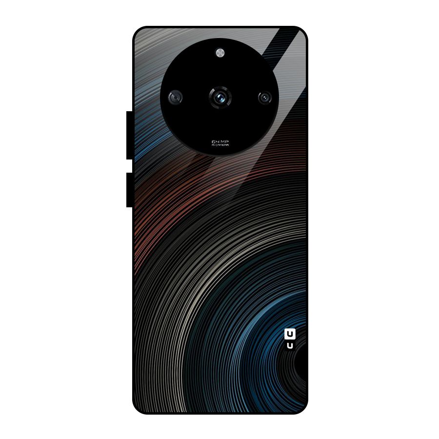 Dark Shade Swirls Glass Back Case for Realme Narzo 60 5G
