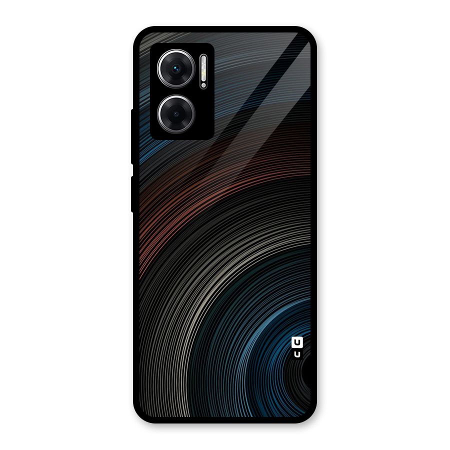 Dark Shade Swirls Glass Back Case for Redmi 11 Prime 5G