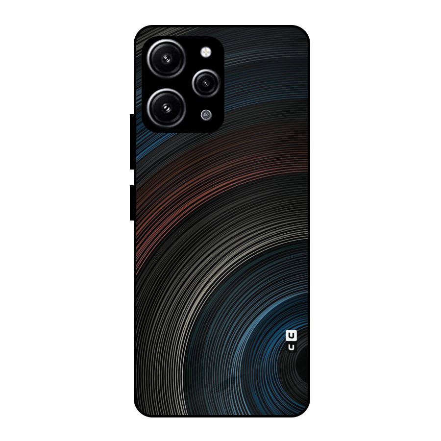 Dark Shade Swirls Glass Back Case for Redmi 12 4G