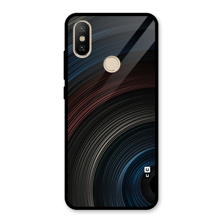 Dark Shade Swirls Glass Back Case for Redmi A2