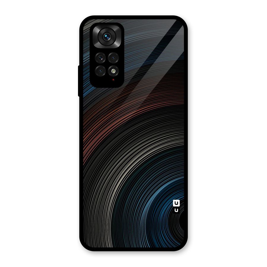 Dark Shade Swirls Glass Back Case for Redmi Note 11S