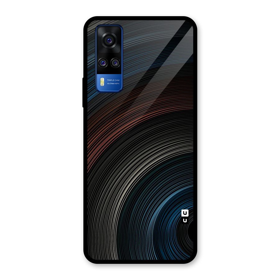Dark Shade Swirls Glass Back Case for Vivo Y31