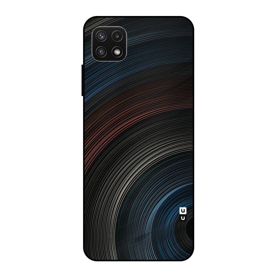 Dark Shade Swirls Metal Back Case for Galaxy A22 5G