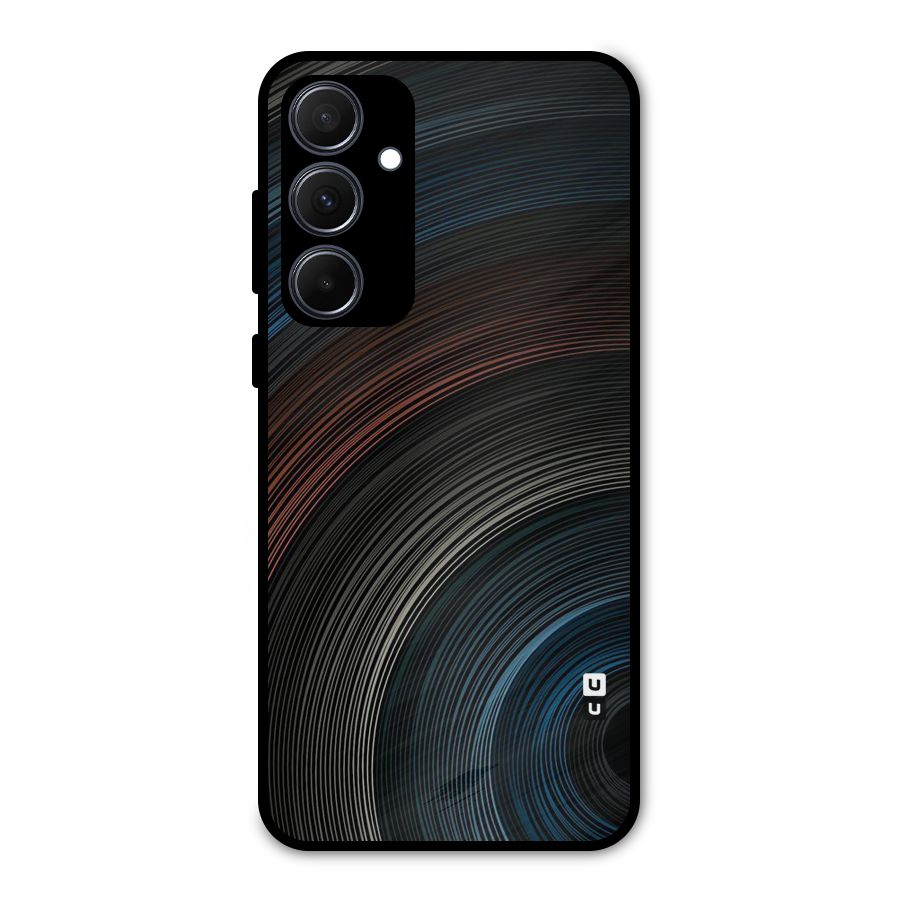 Dark Shade Swirls Metal Back Case for Galaxy A35