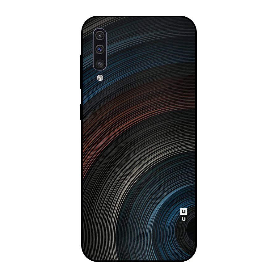 Dark Shade Swirls Metal Back Case for Galaxy A50