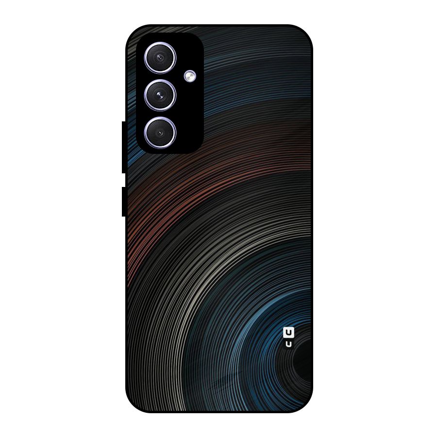 Dark Shade Swirls Metal Back Case for Galaxy A54