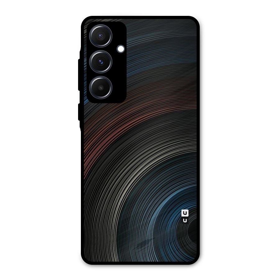 Dark Shade Swirls Metal Back Case for Galaxy A55