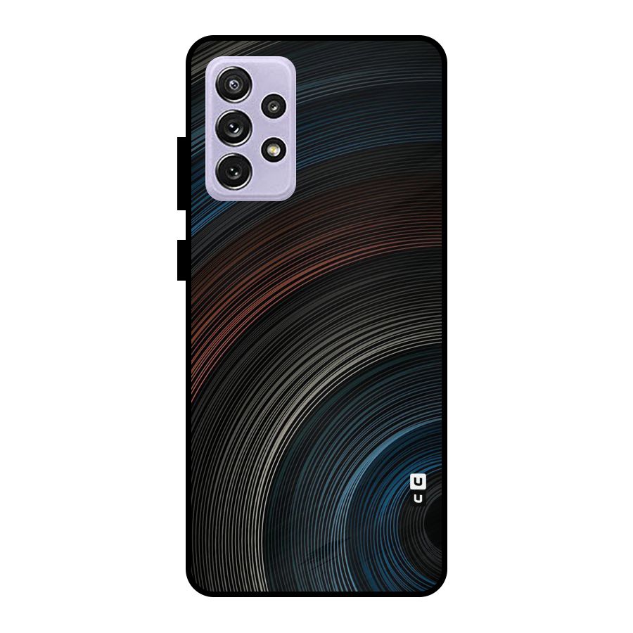 Dark Shade Swirls Metal Back Case for Galaxy A72