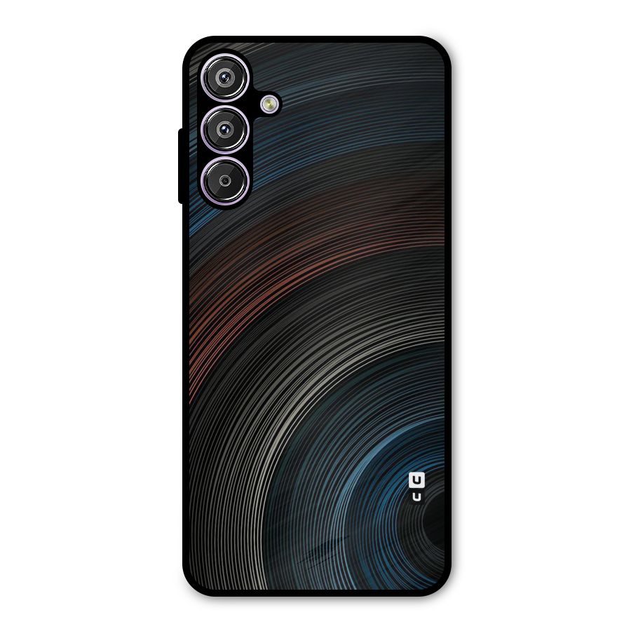 Dark Shade Swirls Metal Back Case for Galaxy M15