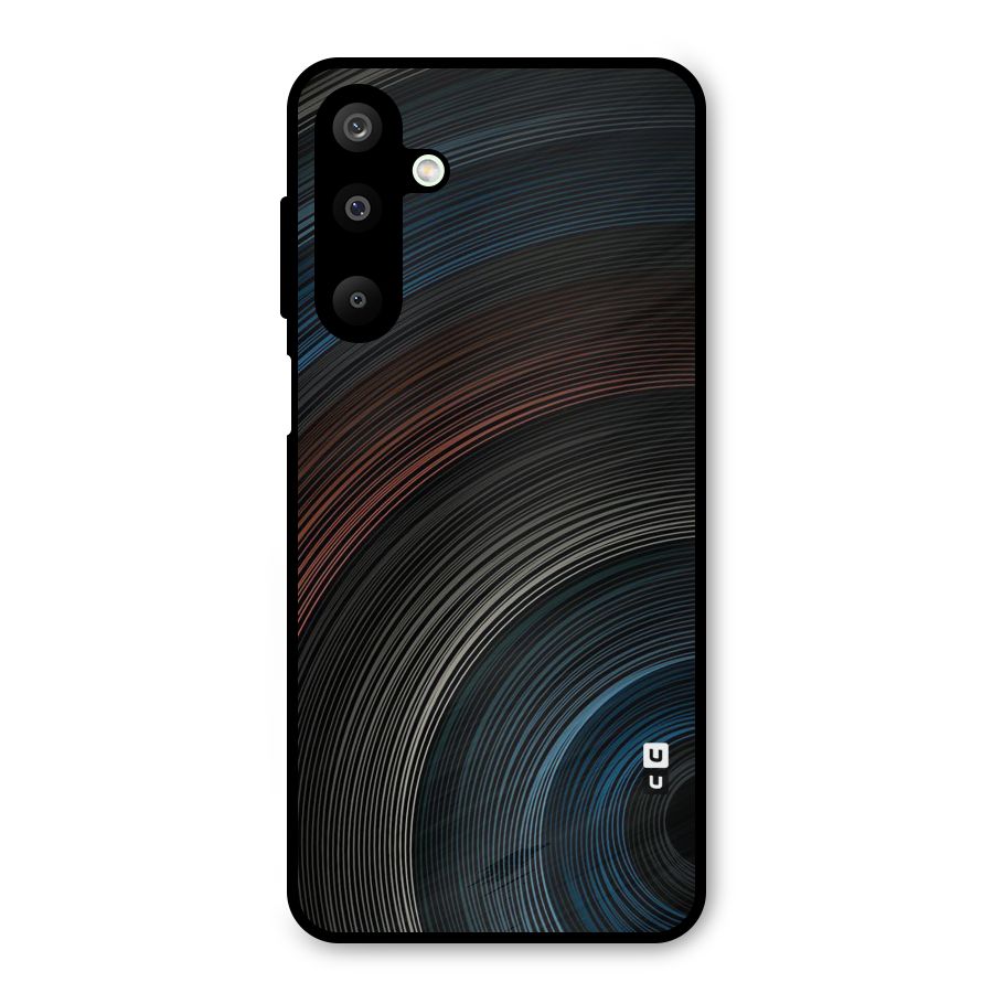 Dark Shade Swirls Metal Back Case for Galaxy M16