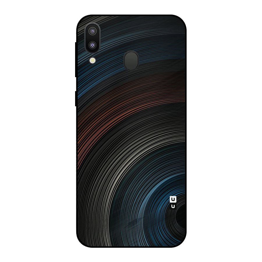 Dark Shade Swirls Metal Back Case for Galaxy M20