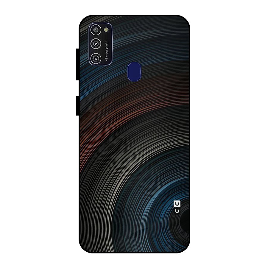 Dark Shade Swirls Metal Back Case for Galaxy M30s