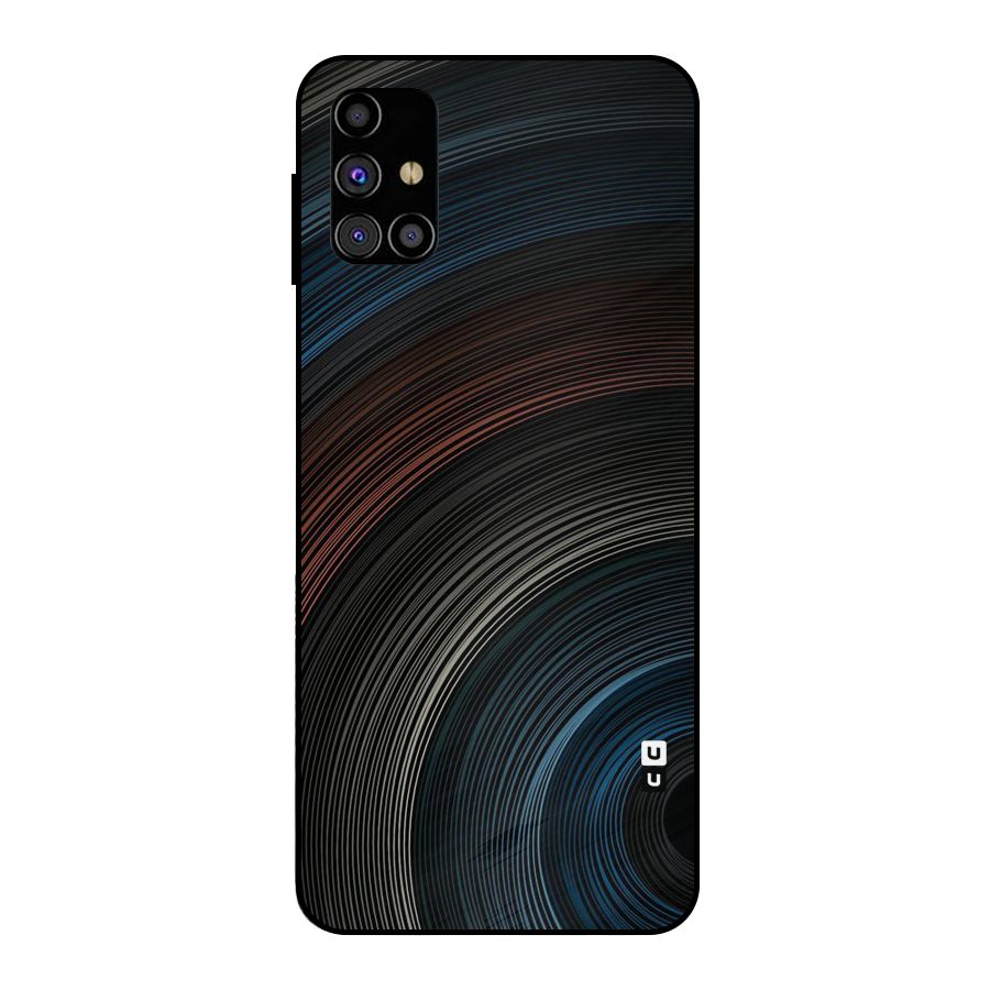 Dark Shade Swirls Metal Back Case for Galaxy M31s