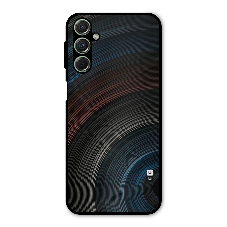 Dark Shade Swirls Metal Back Case for Galaxy M34