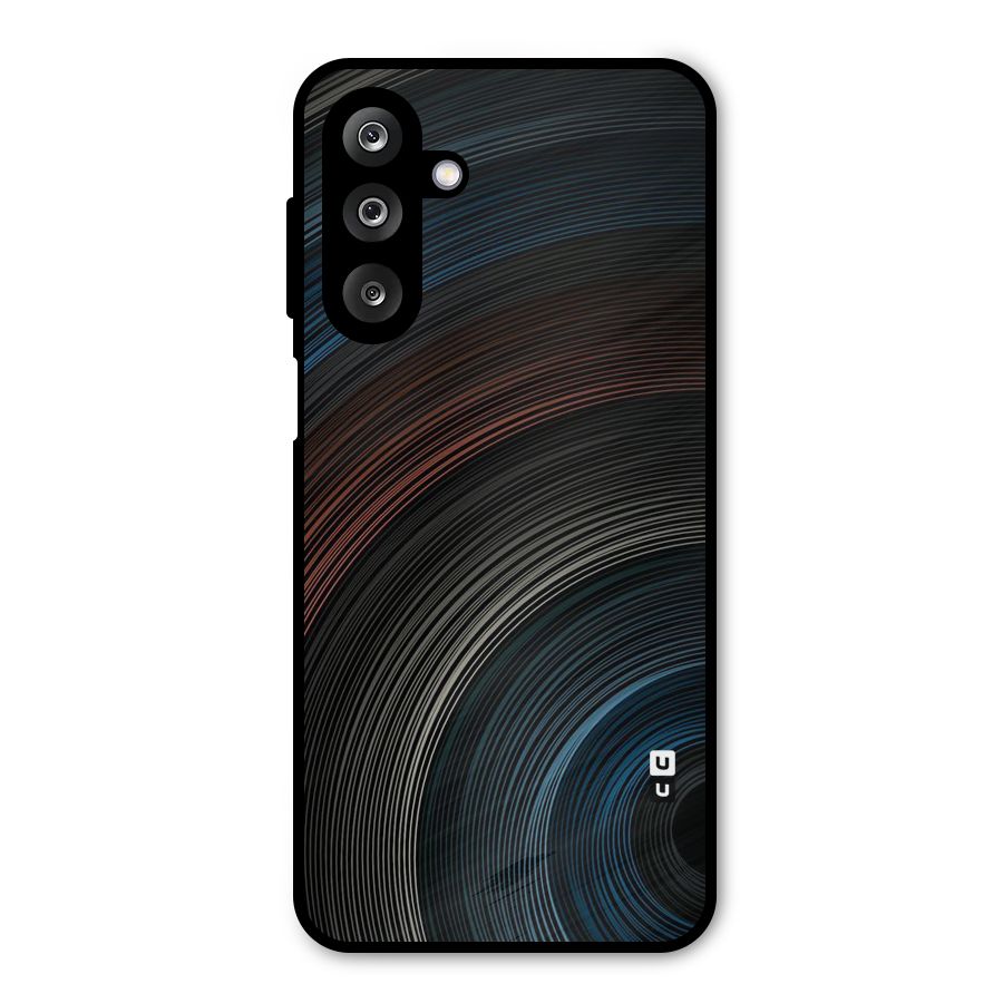 Dark Shade Swirls Metal Back Case for Galaxy M36