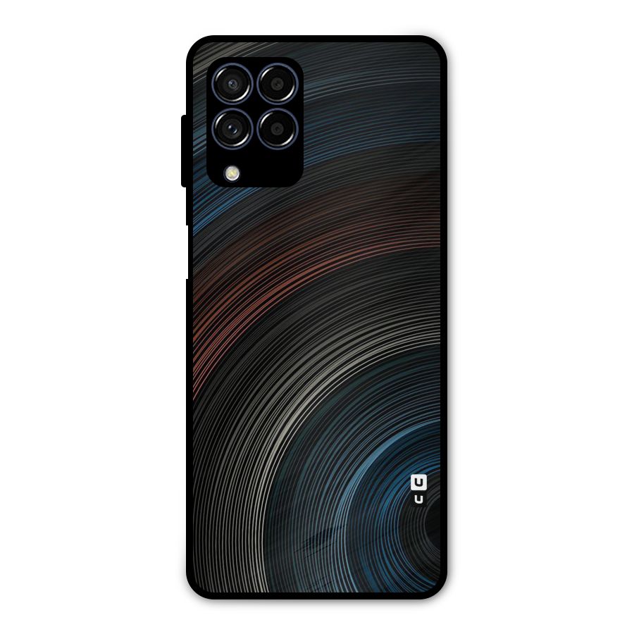 Dark Shade Swirls Metal Back Case for Galaxy M53 5G