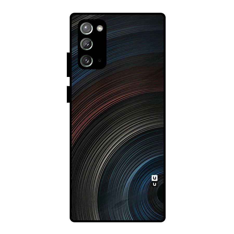 Dark Shade Swirls Metal Back Case for Galaxy Note 20