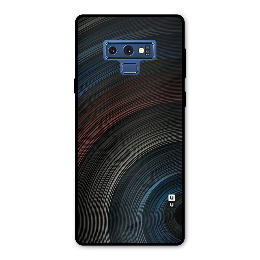 Dark Shade Swirls Metal Back Case for Galaxy Note 9