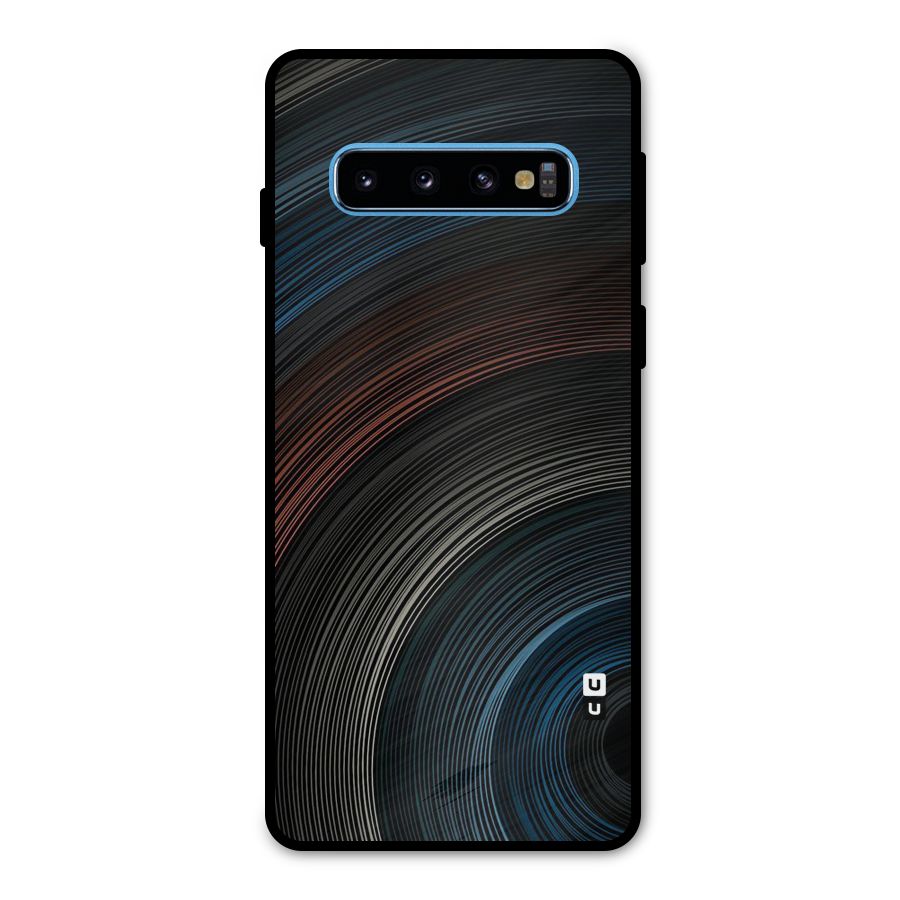 Dark Shade Swirls Metal Back Case for Galaxy S10