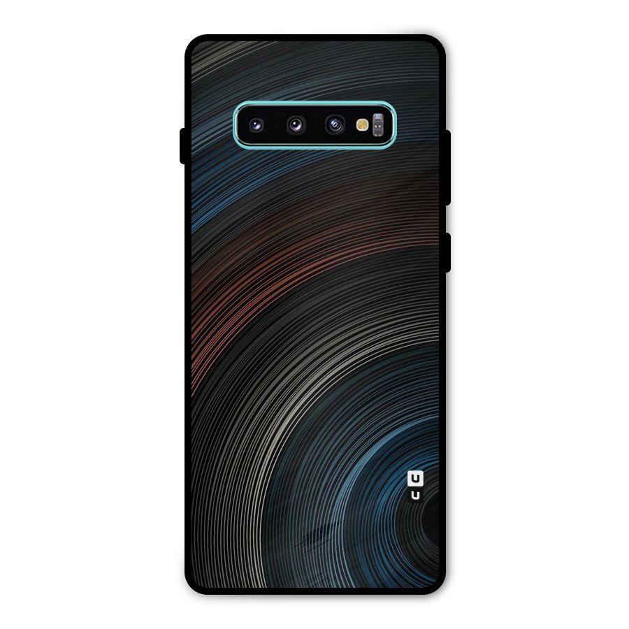 Dark Shade Swirls Metal Back Case for Galaxy S10 Plus
