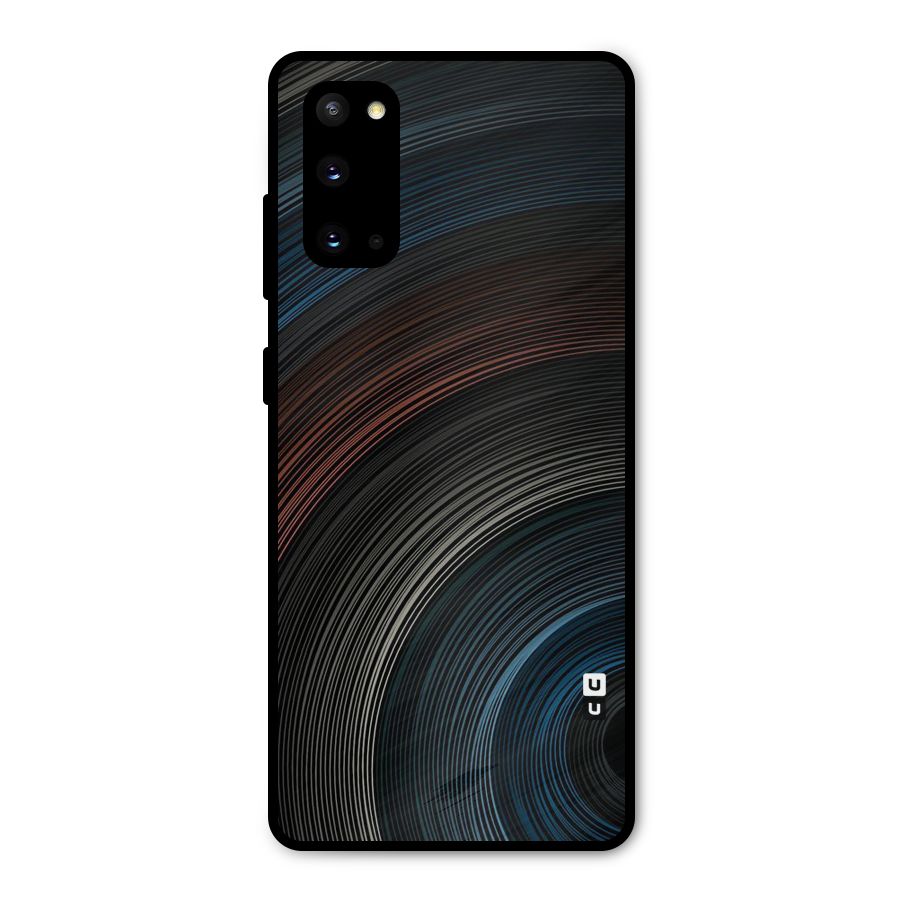 Dark Shade Swirls Metal Back Case for Galaxy S20