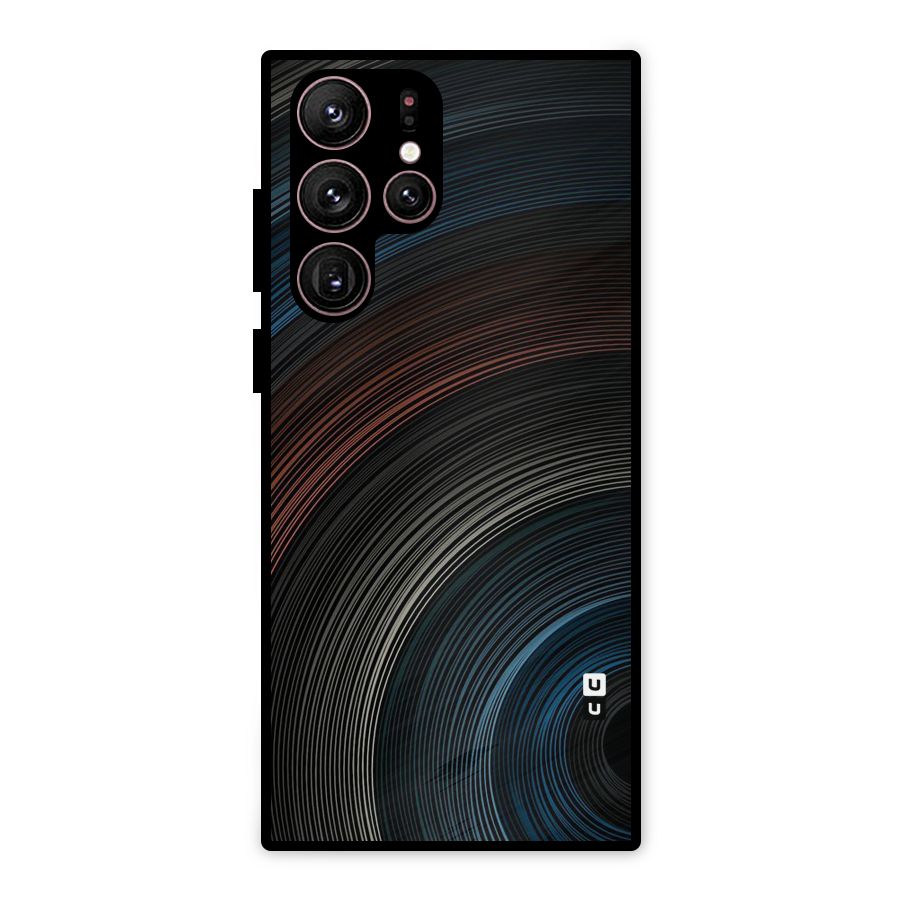 Dark Shade Swirls Metal Back Case for Galaxy S22 Ultra 5G