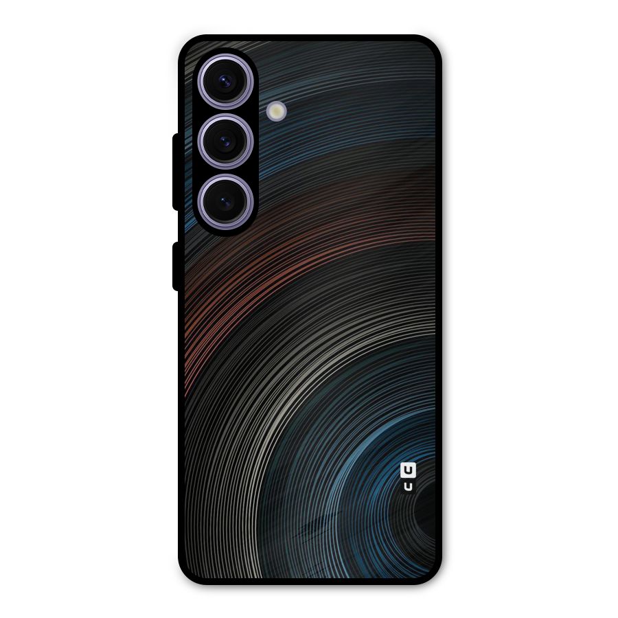 Dark Shade Swirls Metal Back Case for Galaxy S24