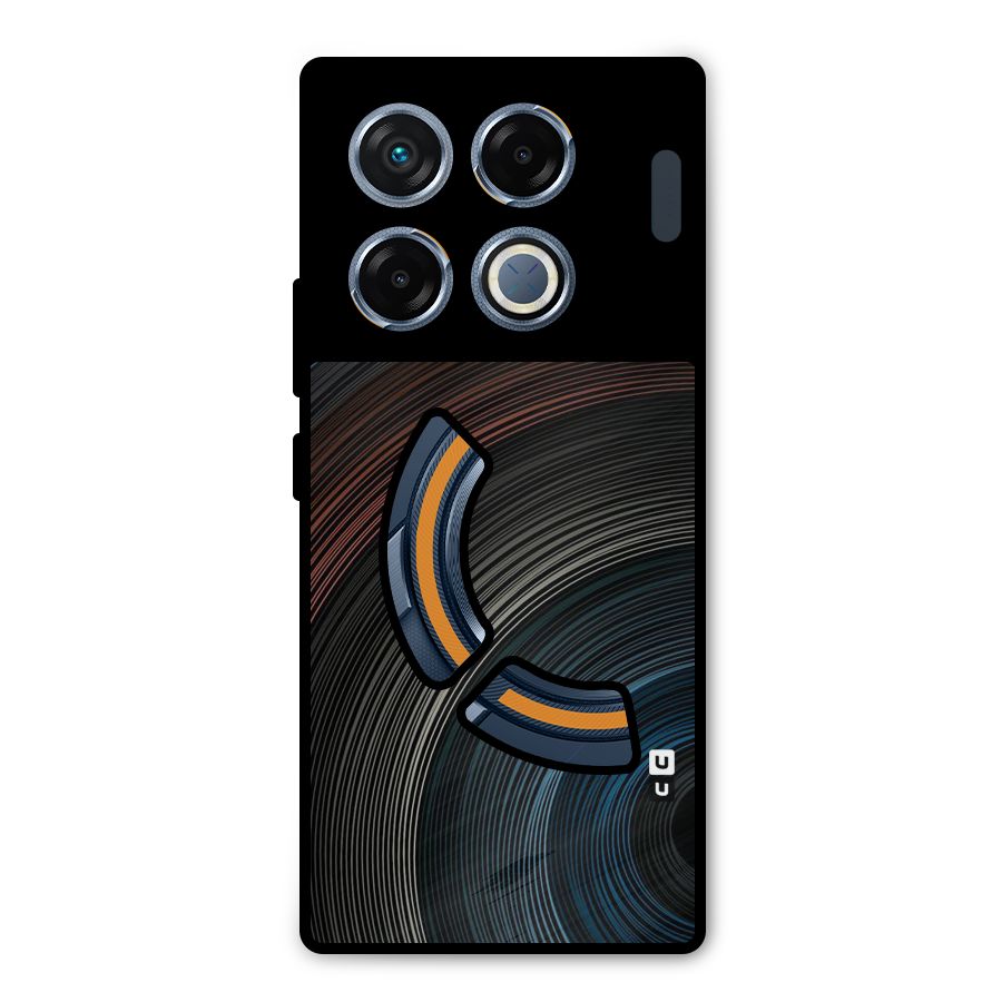 Dark Shade Swirls Metal Back Case for Infinix GT 20 Pro
