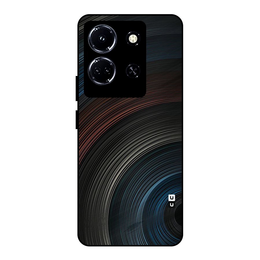 Dark Shade Swirls Metal Back Case for Infinix Note 30 5G