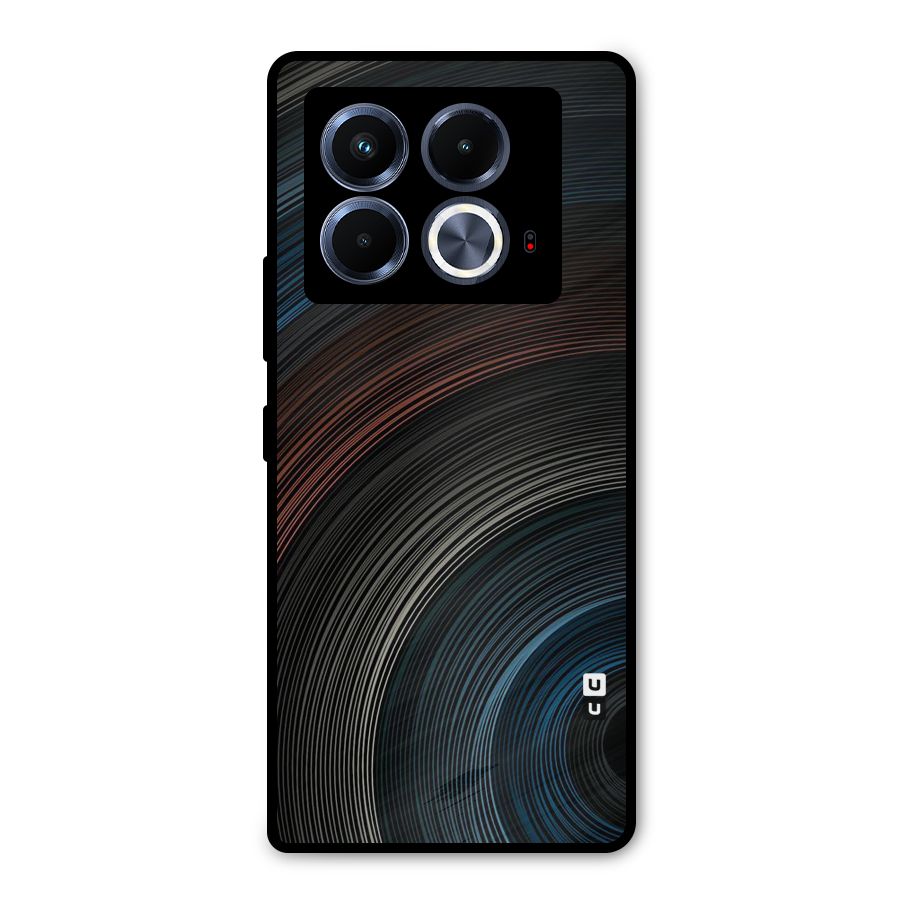 Dark Shade Swirls Metal Back Case for Infinix Note 40 5G