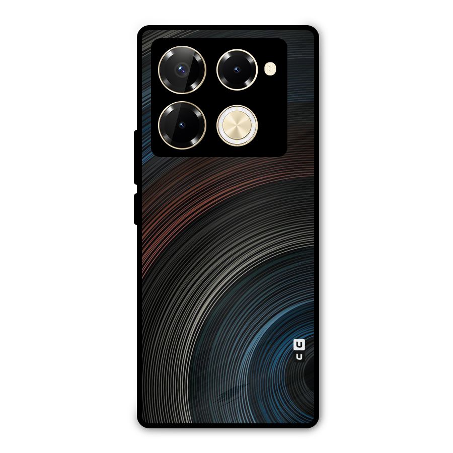 Dark Shade Swirls Metal Back Case for Infinix Note 40 Pro Plus