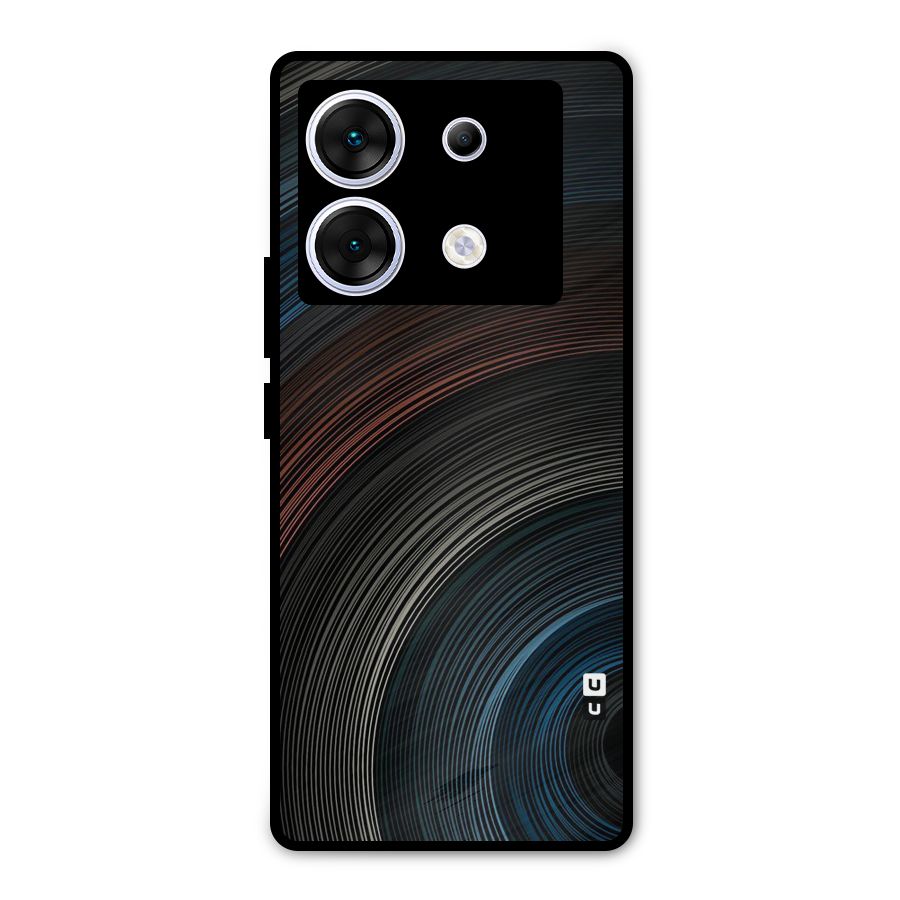 Dark Shade Swirls Metal Back Case for Infinix Zero 30 5G