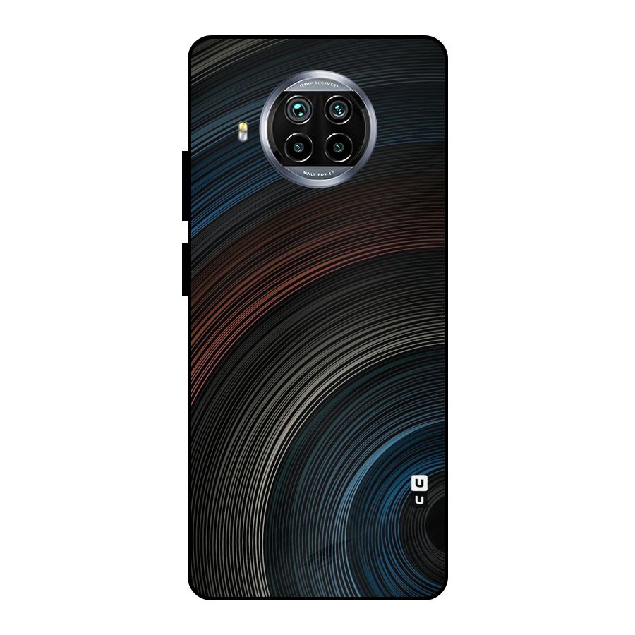 Dark Shade Swirls Metal Back Case for Mi 10i