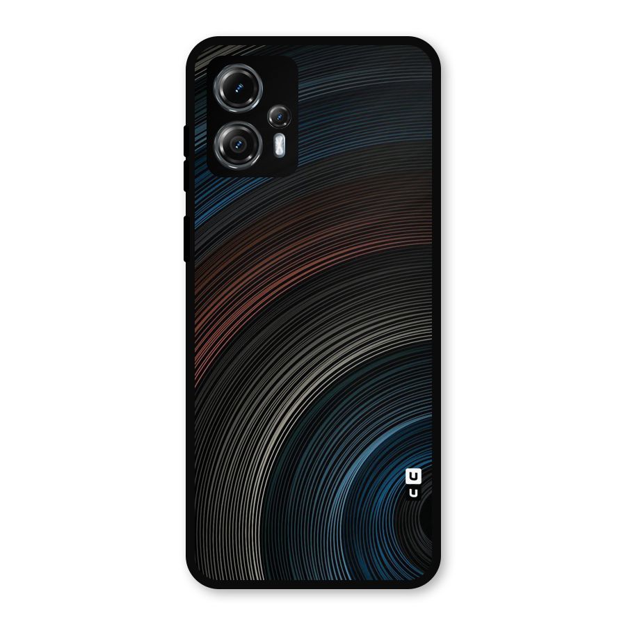 Dark Shade Swirls Metal Back Case for Moto G13