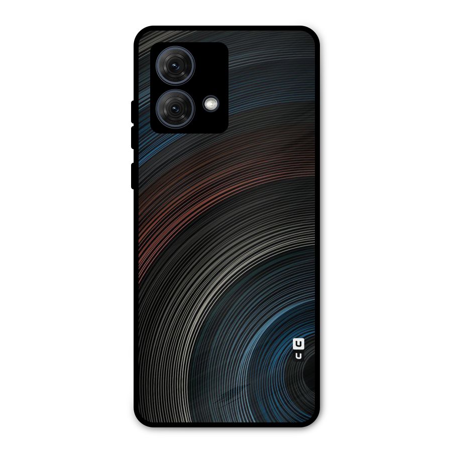Dark Shade Swirls Metal Back Case for Moto G84