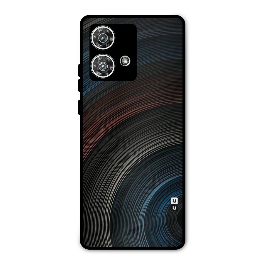 Dark Shade Swirls Metal Back Case for Motorola Edge 40 Neo