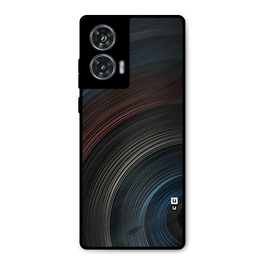 Dark Shade Swirls Metal Back Case for Motorola Edge 50 Fusion