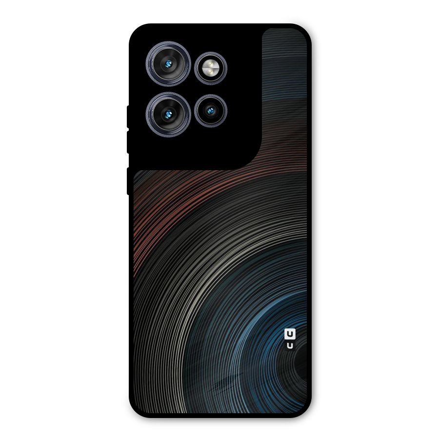 Dark Shade Swirls Metal Back Case for Motorola Edge 50 Neo