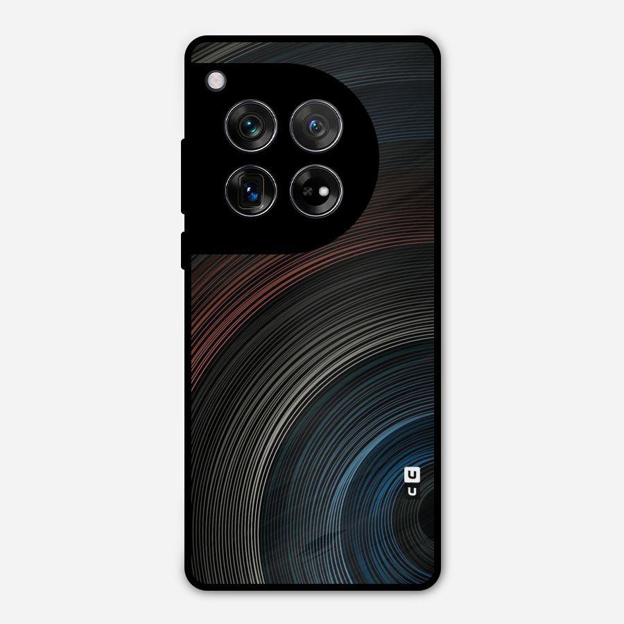 Dark Shade Swirls Metal Back Case for OnePlus 12