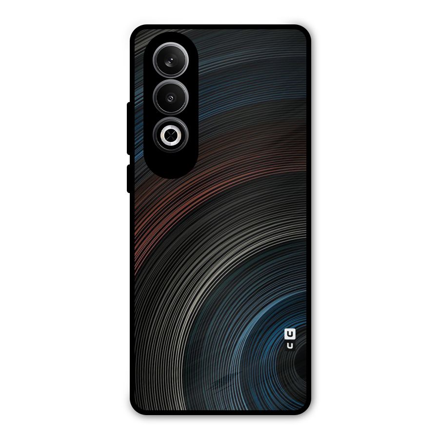 Dark Shade Swirls Metal Back Case for OnePlus Nord CE4