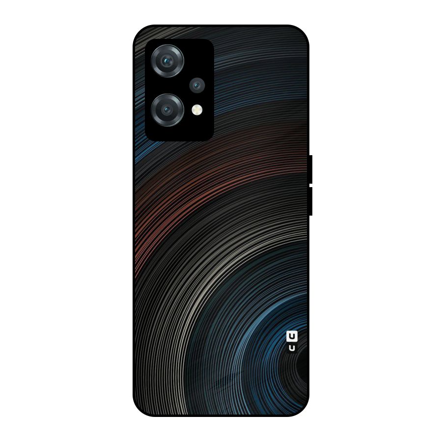 Dark Shade Swirls Metal Back Case for OnePlus Nord CE 2 Lite 5G