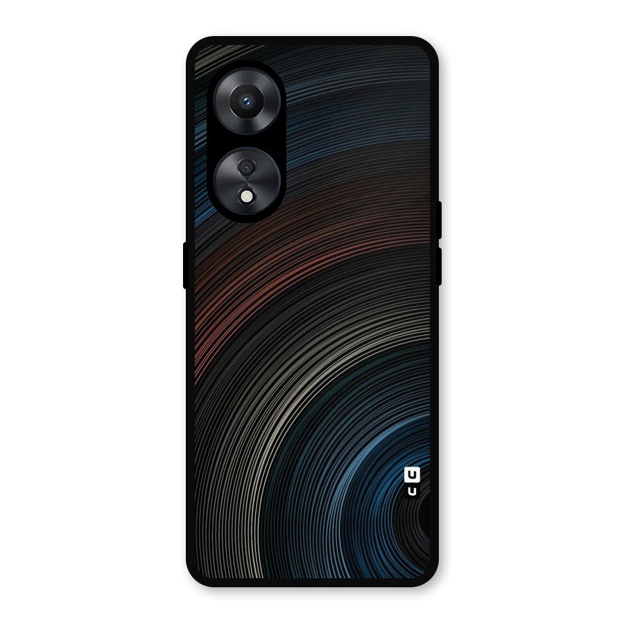 Dark Shade Swirls Metal Back Case for Oppo A78