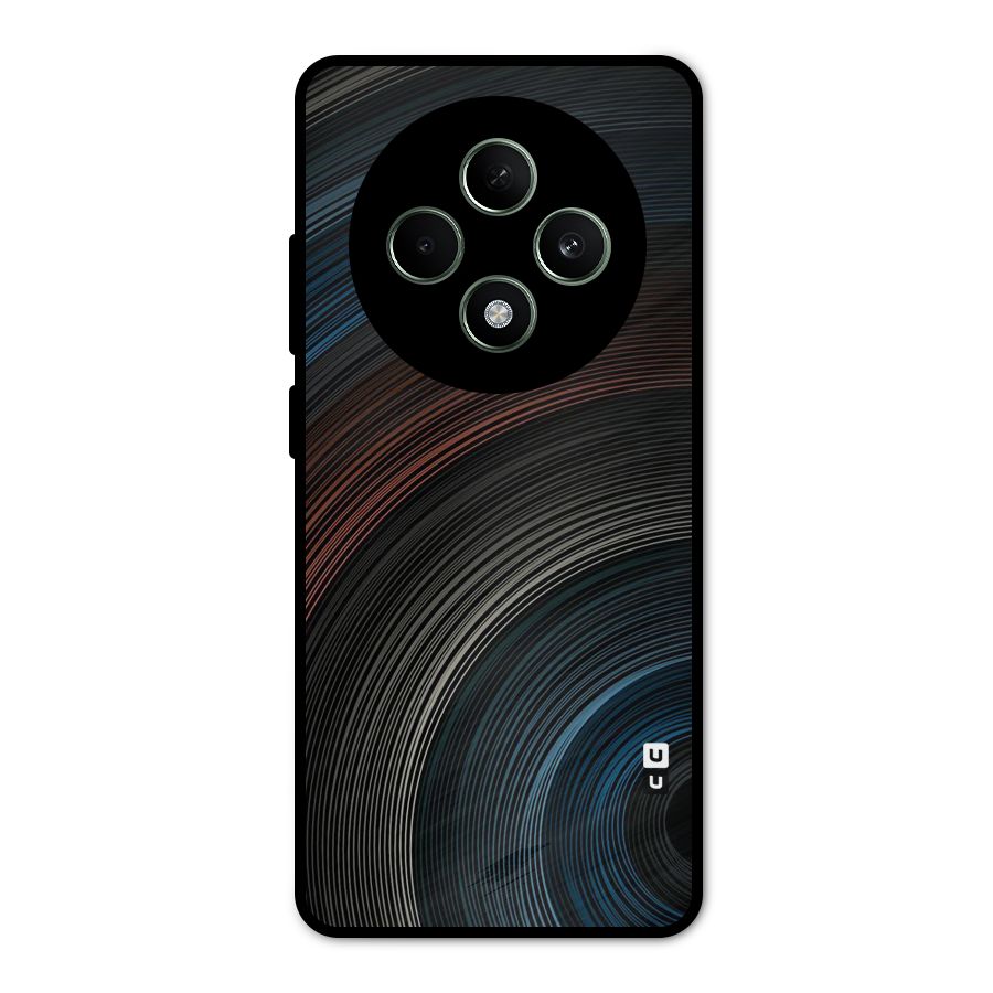 Dark Shade Swirls Metal Back Case for Oppo F27