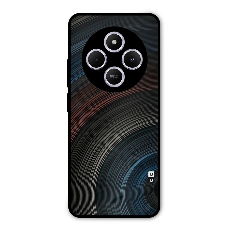 Dark Shade Swirls Metal Back Case for Poco C75 5G