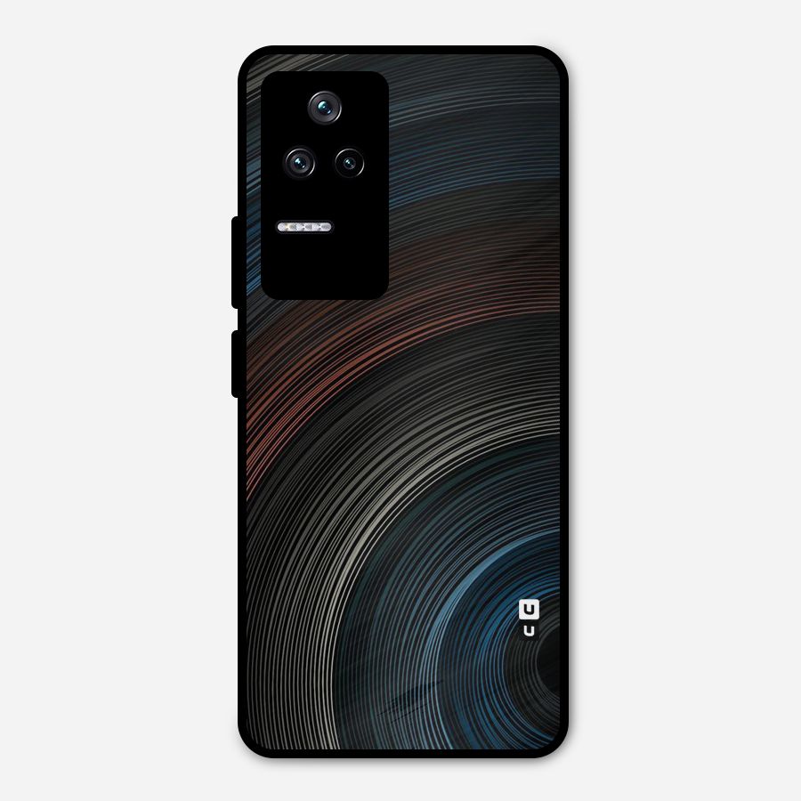 Dark Shade Swirls Metal Back Case for Poco F4 5G