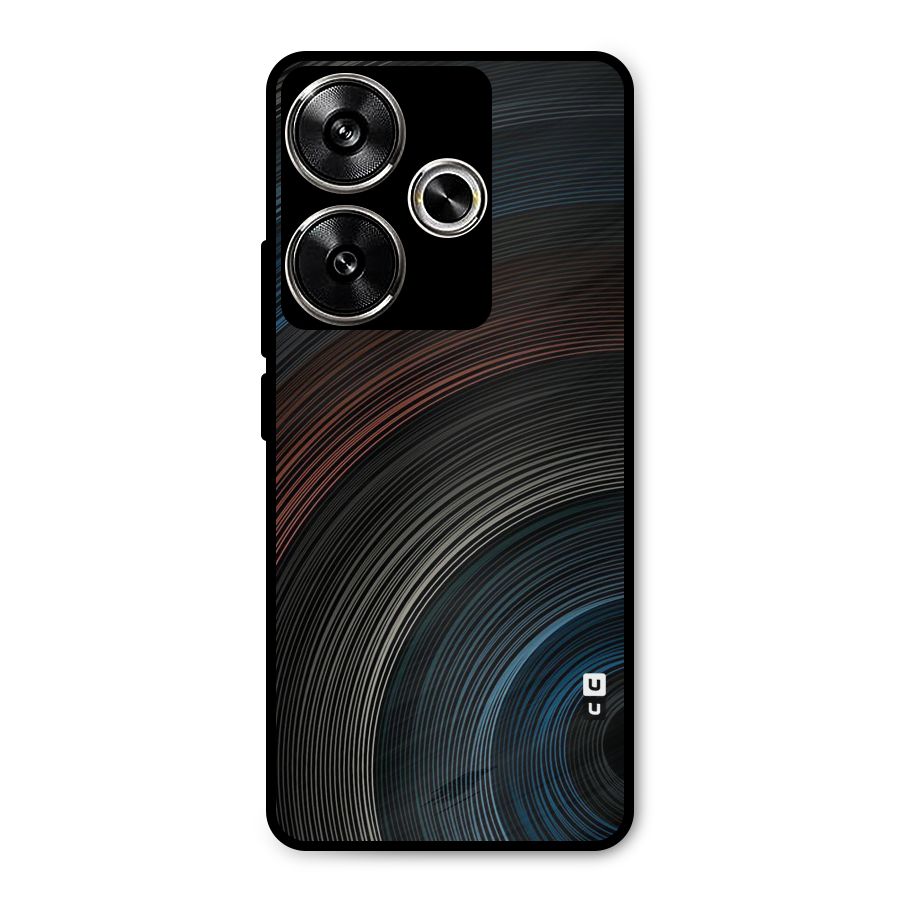Dark Shade Swirls Metal Back Case for Poco F6